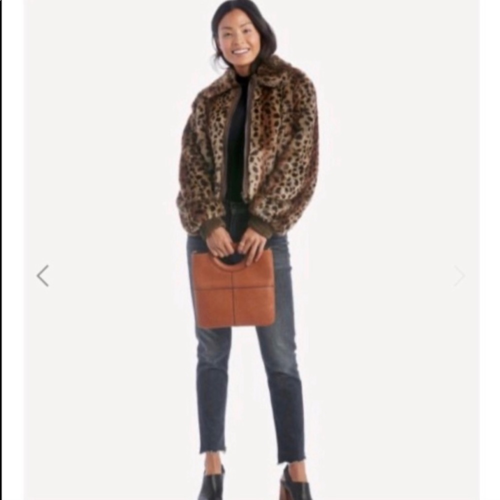 ASTR The Label NWOT Faux Fur Leopard Jacket - Picture 2 of 8